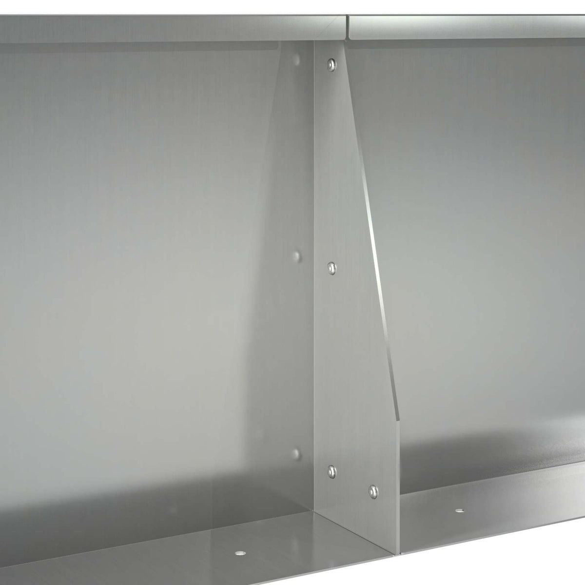 Støttemur 2 stk. 50 x 50 x 50 cm Galvaniseret stål Sølv