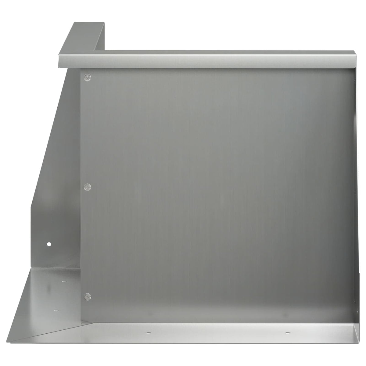 Støttemur 2 stk. 50 x 50 x 50 cm Galvaniseret stål Sølv