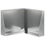Støttemur 50 x 50 x 30 cm Galvaniseret stål Sølv