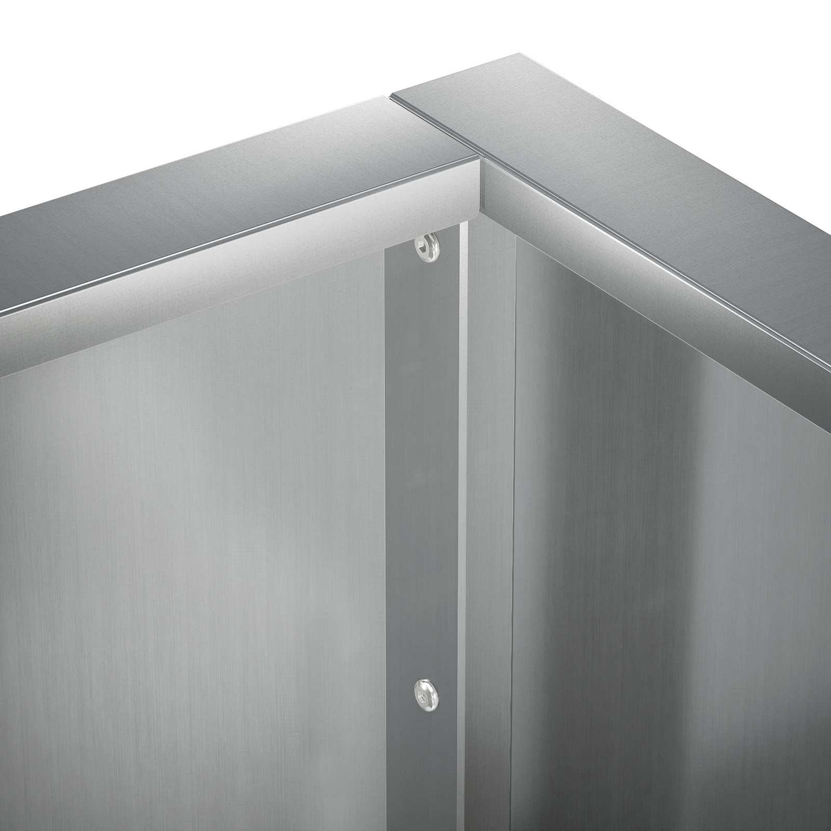 Støttemur 50 x 50 x 40 cm Galvaniseret stål Sølv