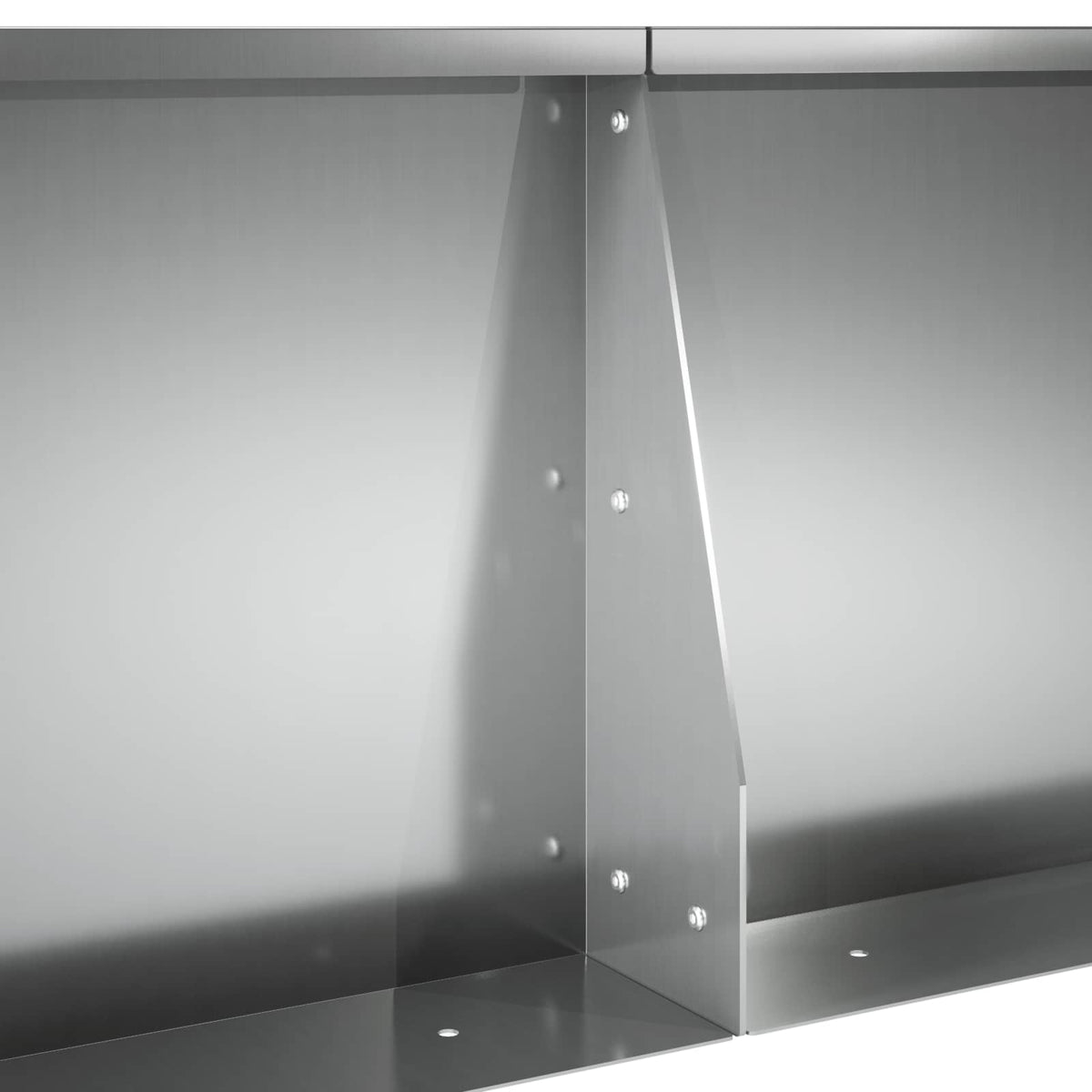 Støttemur 2 stk. 50 x 50 x 40 cm Galvaniseret stål Sølv