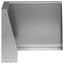 Støttemur 2 stk. 50 x 50 x 40 cm Galvaniseret stål Sølv