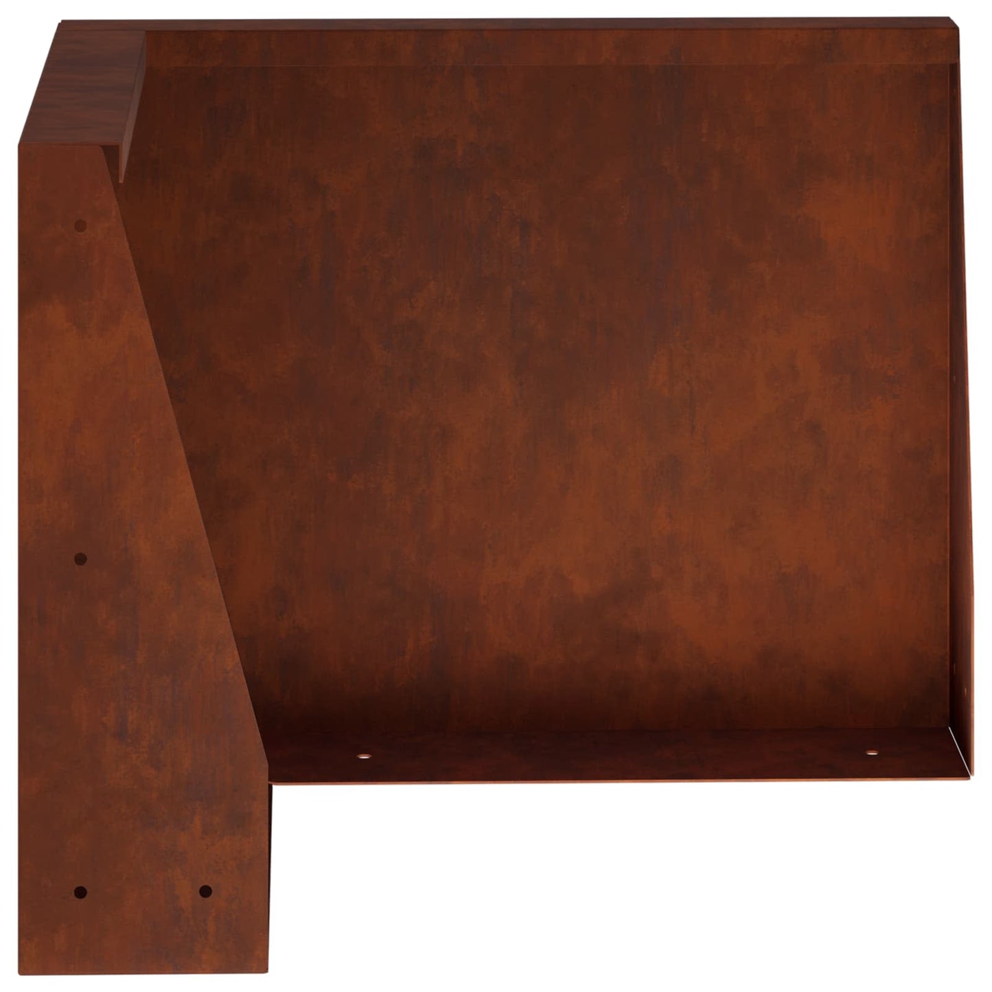 Støttemur 2 stk. 50 x 50 x 40 cm Cortenstål Rusten