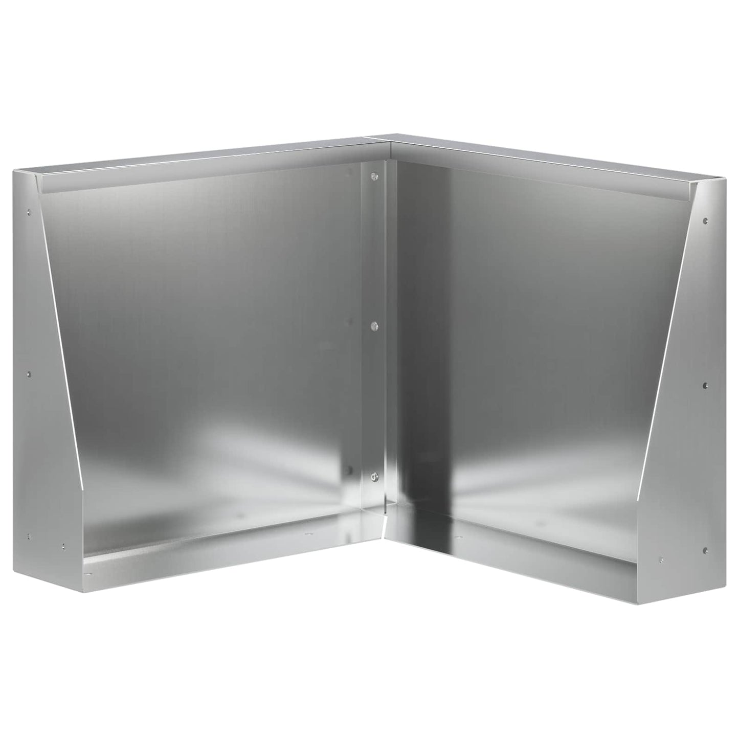 Støttemur 50 x 50 x 50 cm Galvaniseret stål Sølv
