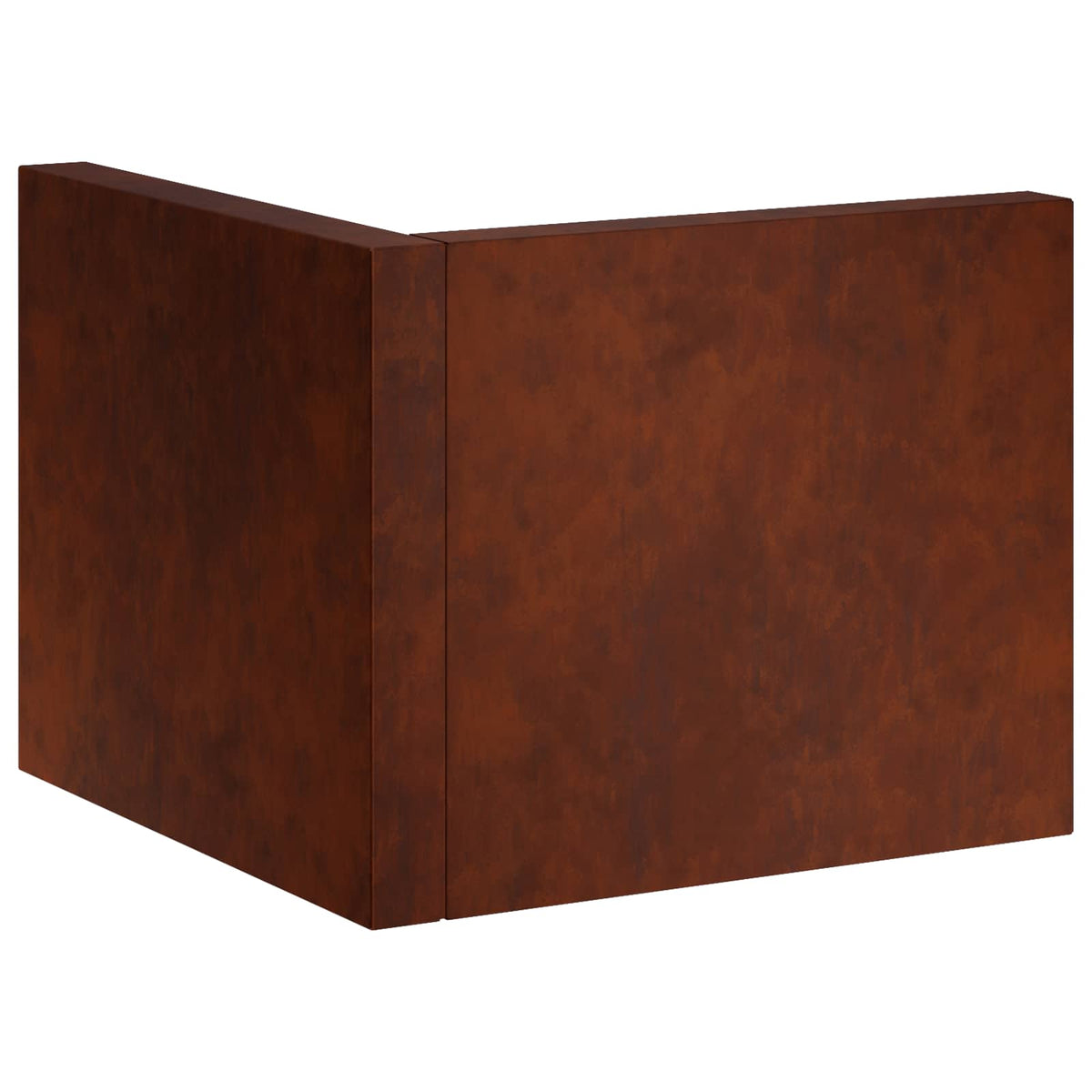 Støttemur 2 stk. 50 x 50 x 50 cm Cortenstål Rusten