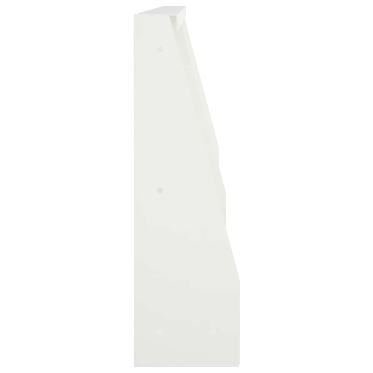 Støttemur 2 stk. 40 x 12 x 30 cm Stål Hvid
