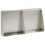 Støttemur 2 stk. 40 x 12 x 30 cm Rustfrit stål Sølv