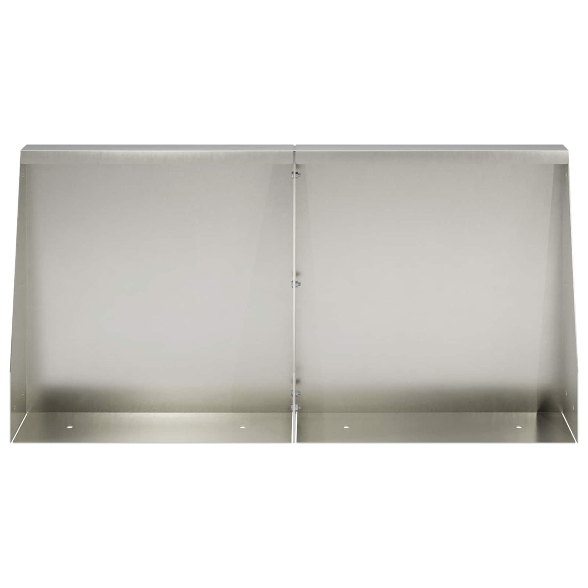 Støttemur 2 stk. 40 x 12 x 30 cm Rustfrit stål Sølv