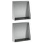 Støttemur 2 stk. 40 x 12 x 30 cm Galvaniseret stål Sølv