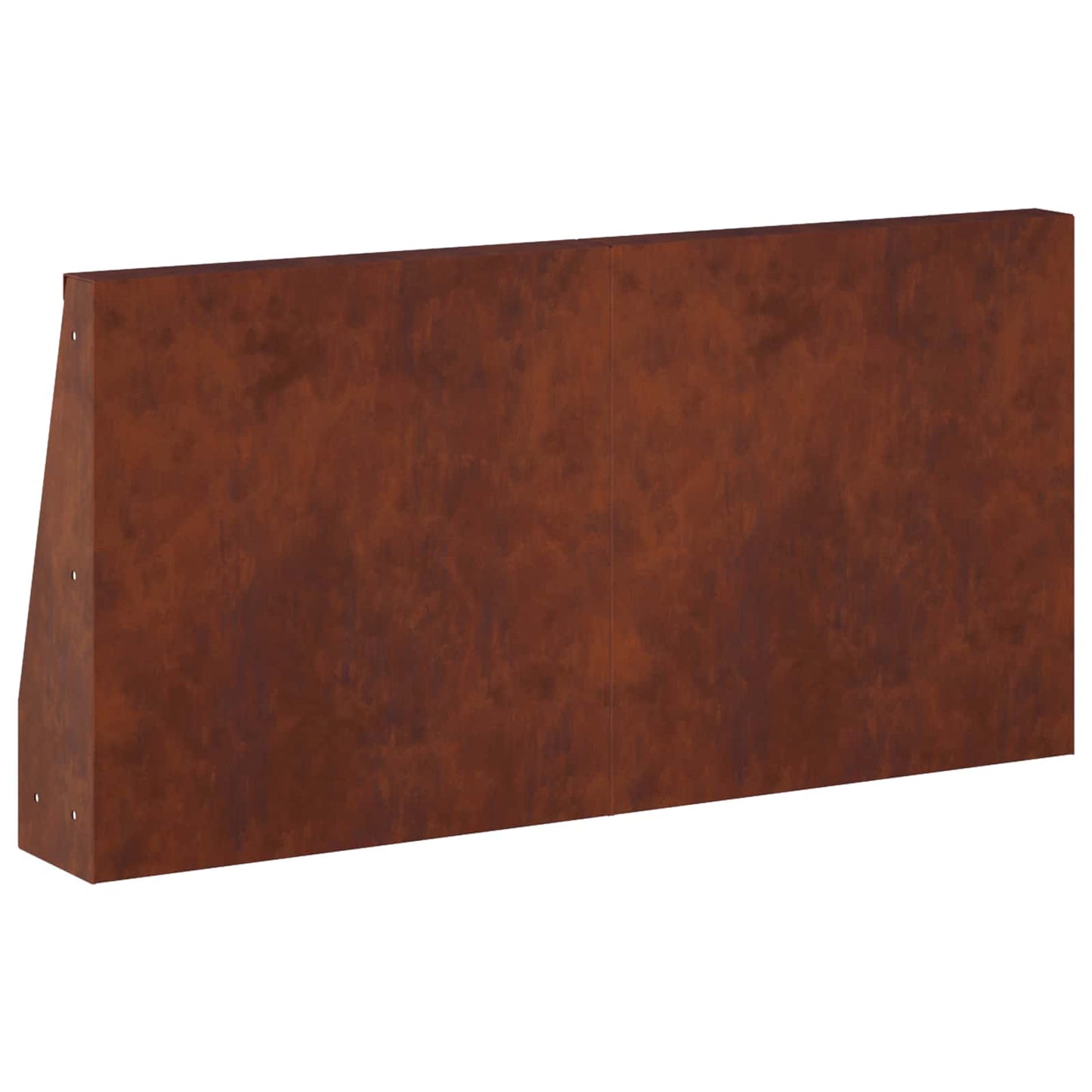 Støttemur 2 stk. 40 x 12 x 30 cm Cortenstål Rusten