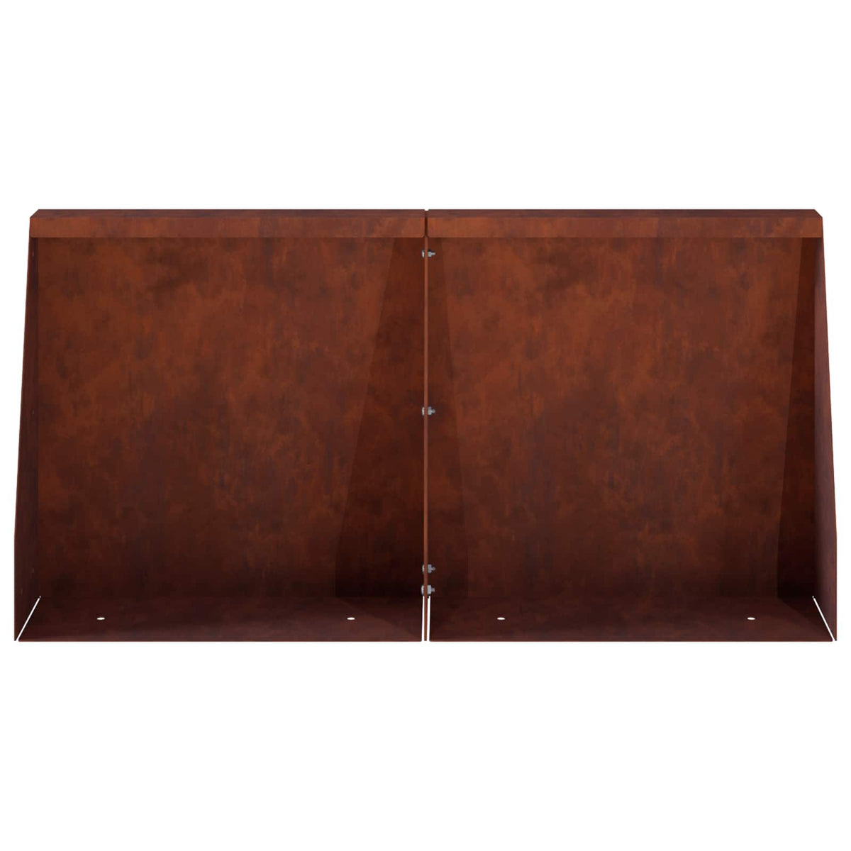 Støttemur 2 stk. 40 x 12 x 30 cm Cortenstål Rusten
