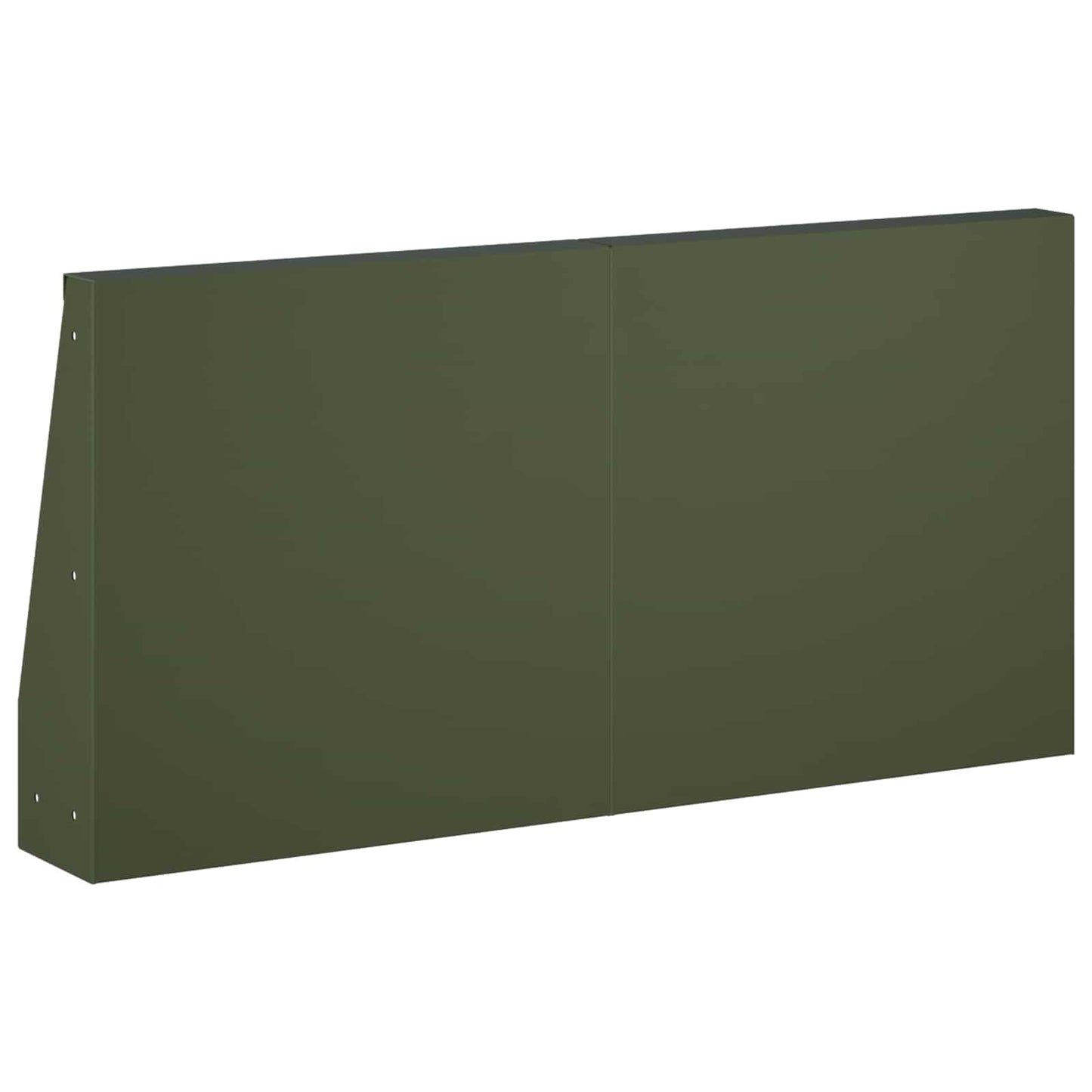 Støttemur 2 stk. 40 x 12 x 40 cm Stål Olivengrøn