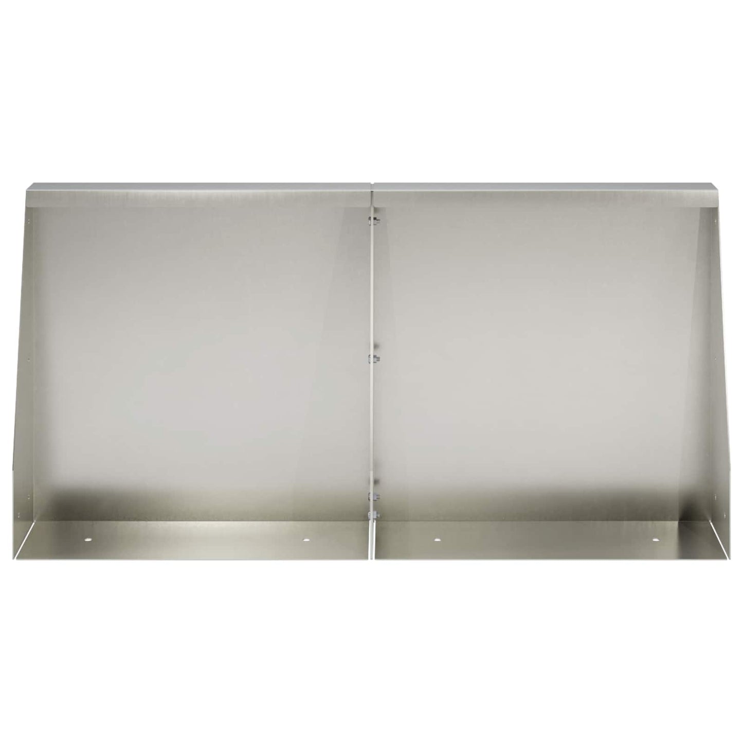 Støttemur 2 stk. 40 x 12 x 40 cm Rustfrit stål Sølv