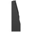 Støttemur 2 stk. 40 x 12 x 50 cm Stål Sort