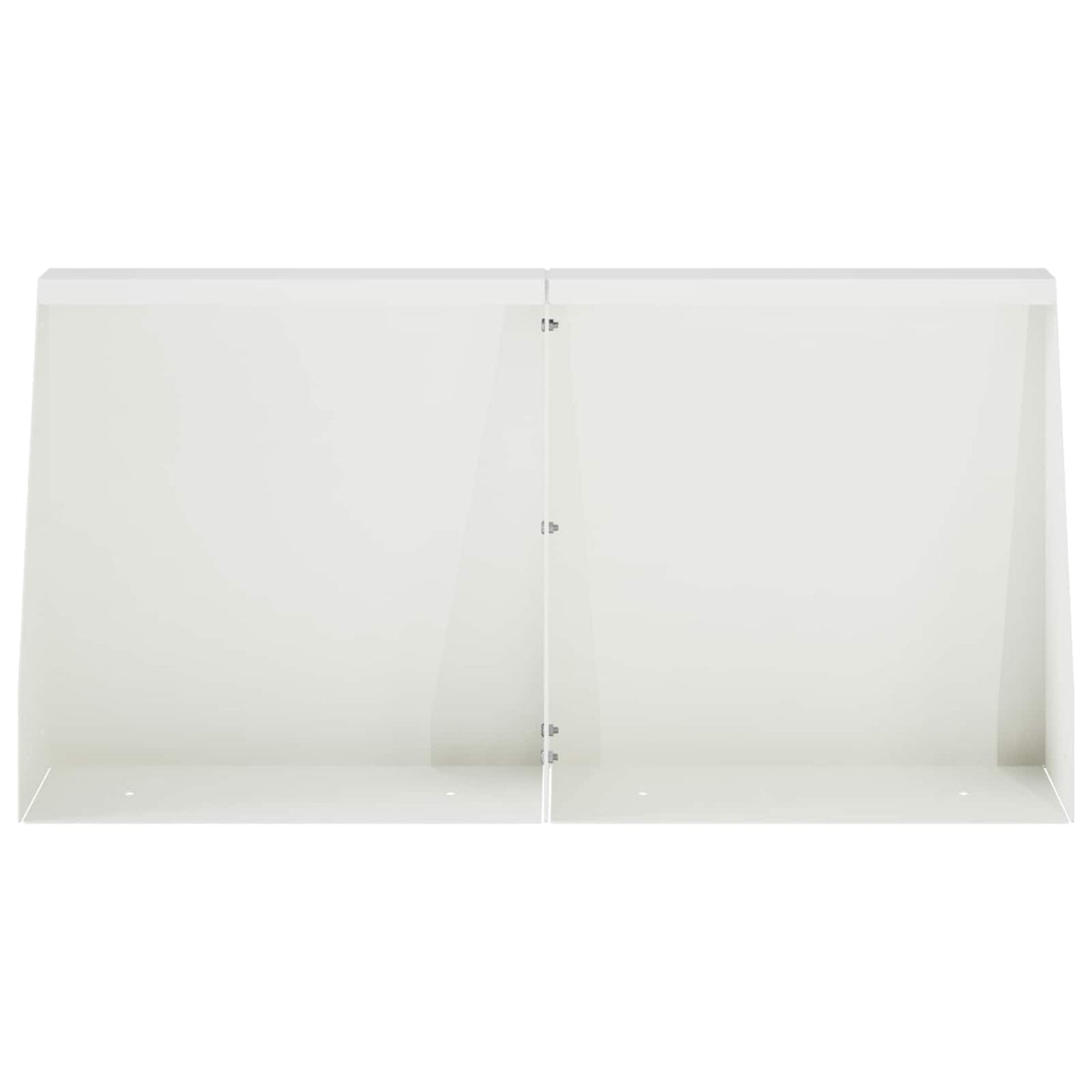 Støttemur 2 stk. 40 x 12 x 50 cm Stål Hvid