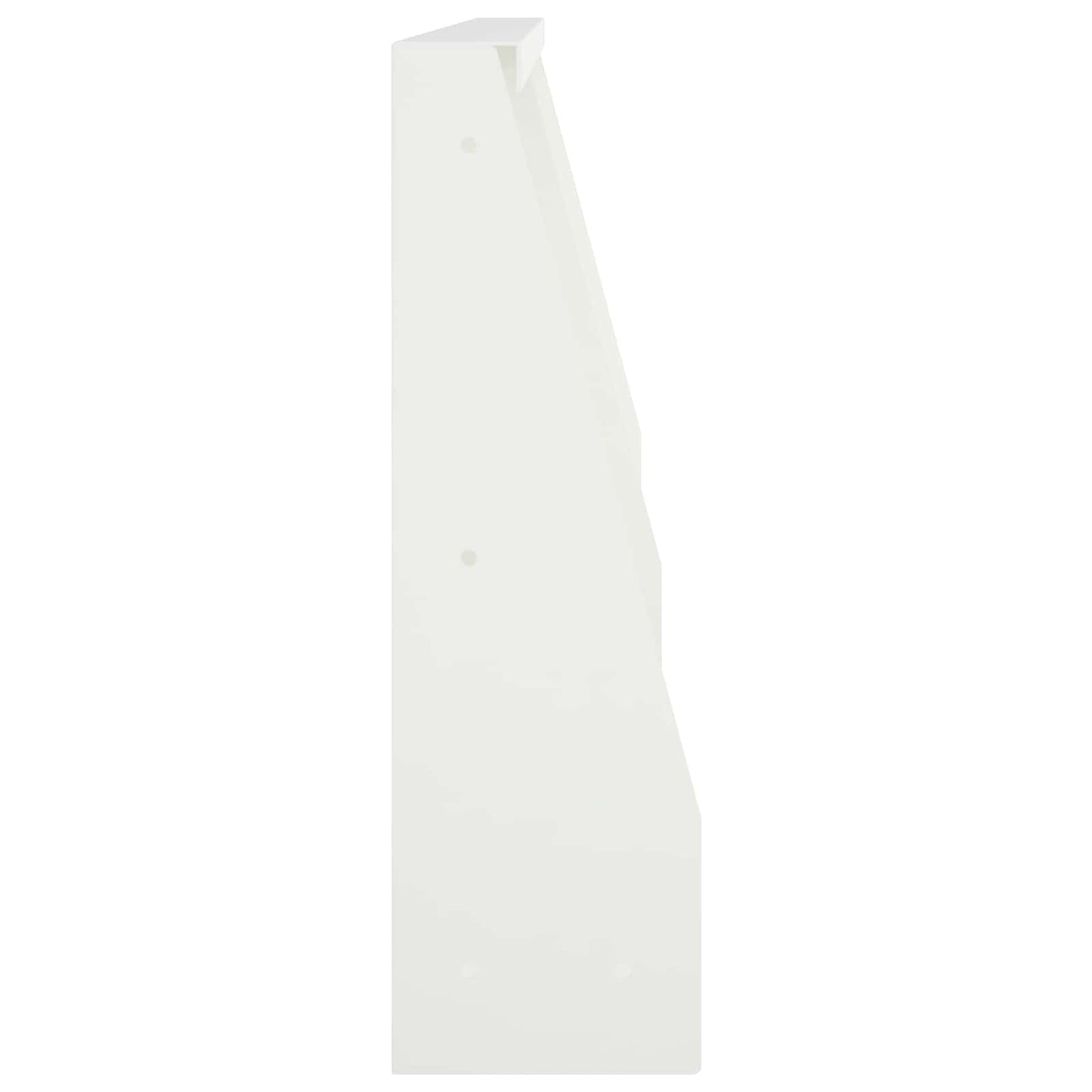 Støttemur 2 stk. 40 x 12 x 50 cm Stål Hvid