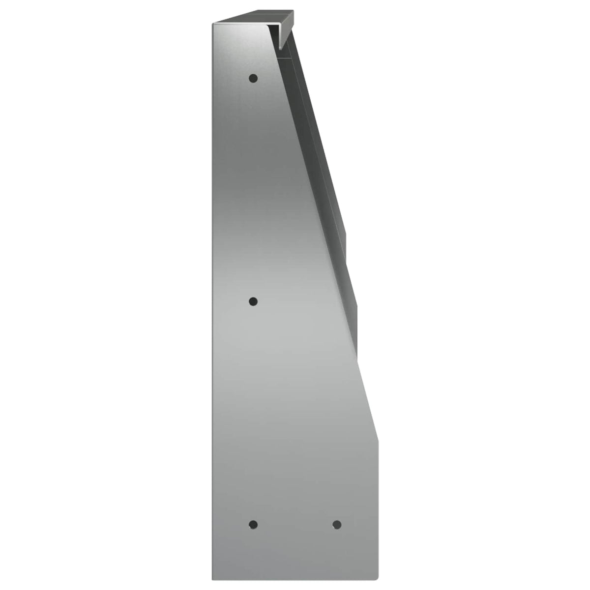 Støttemur 2 stk. 40 x 12 x 50 cm Galvaniseret stål Sølv