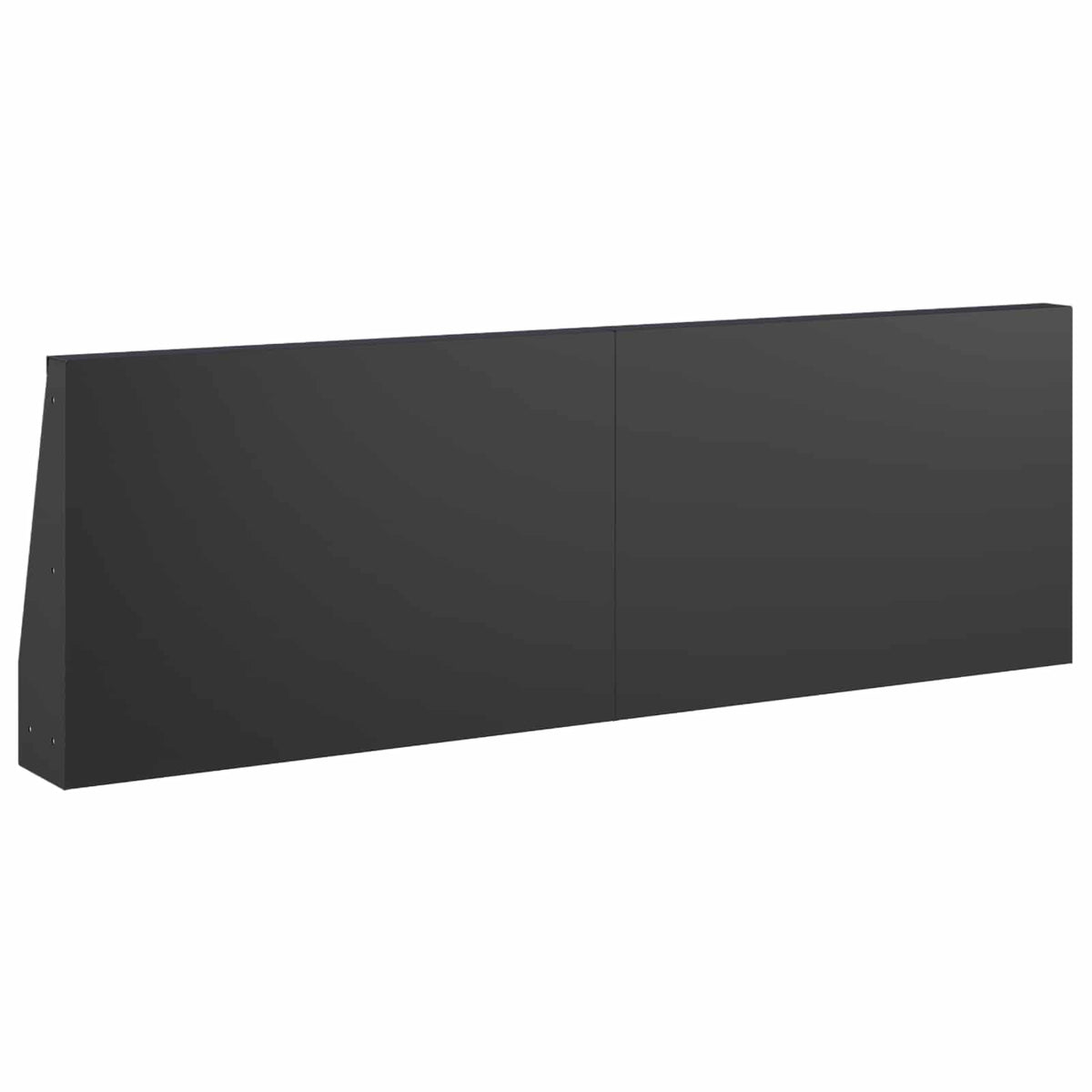 Støttemur 2 stk. 60 x 12 x 30 cm Stål Sort