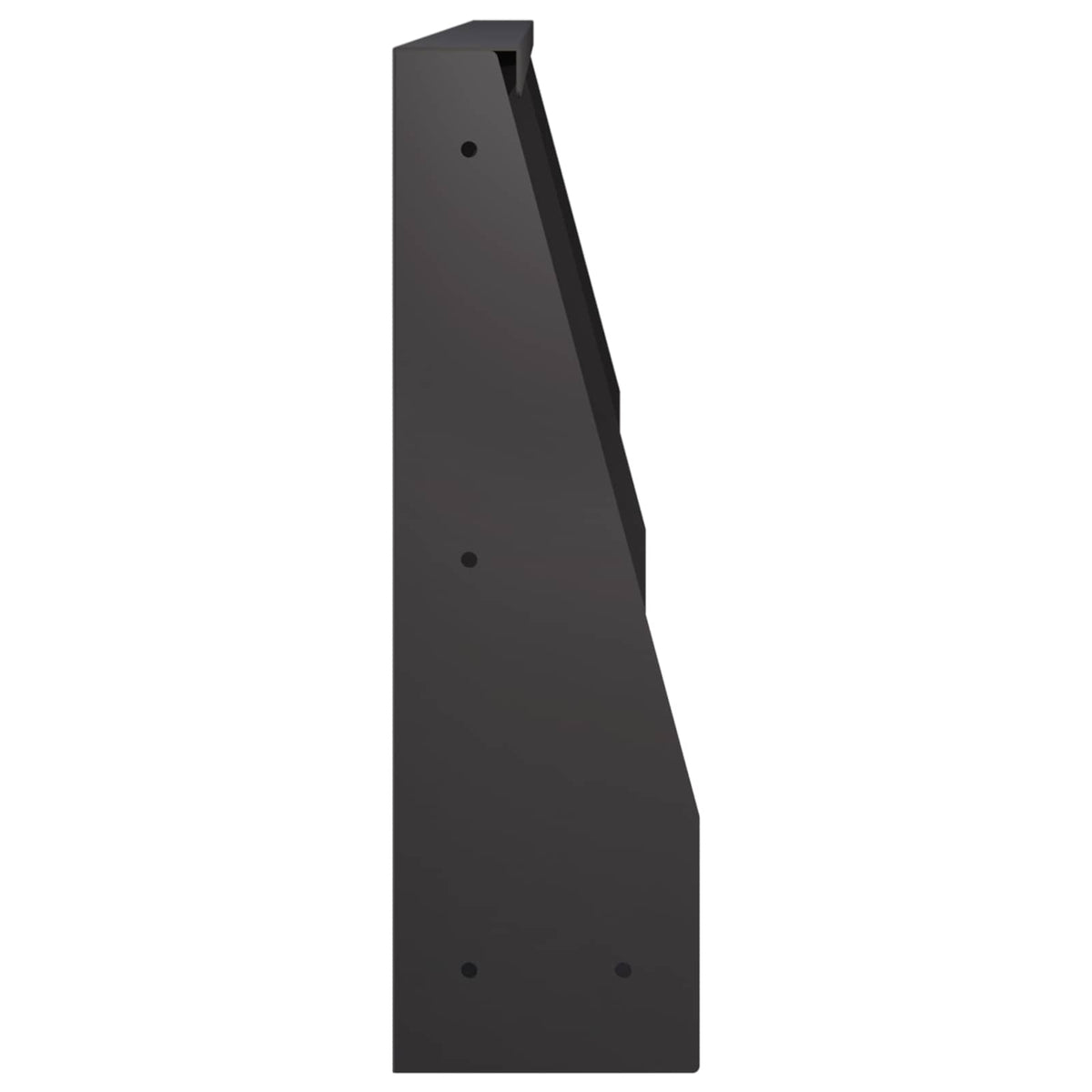 Støttemur 2 stk. 60 x 12 x 30 cm Stål Sort