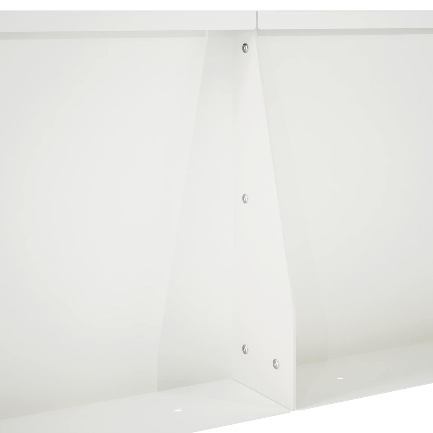 Støttemur 2 stk. 60 x 12 x 40 cm Stål Hvid