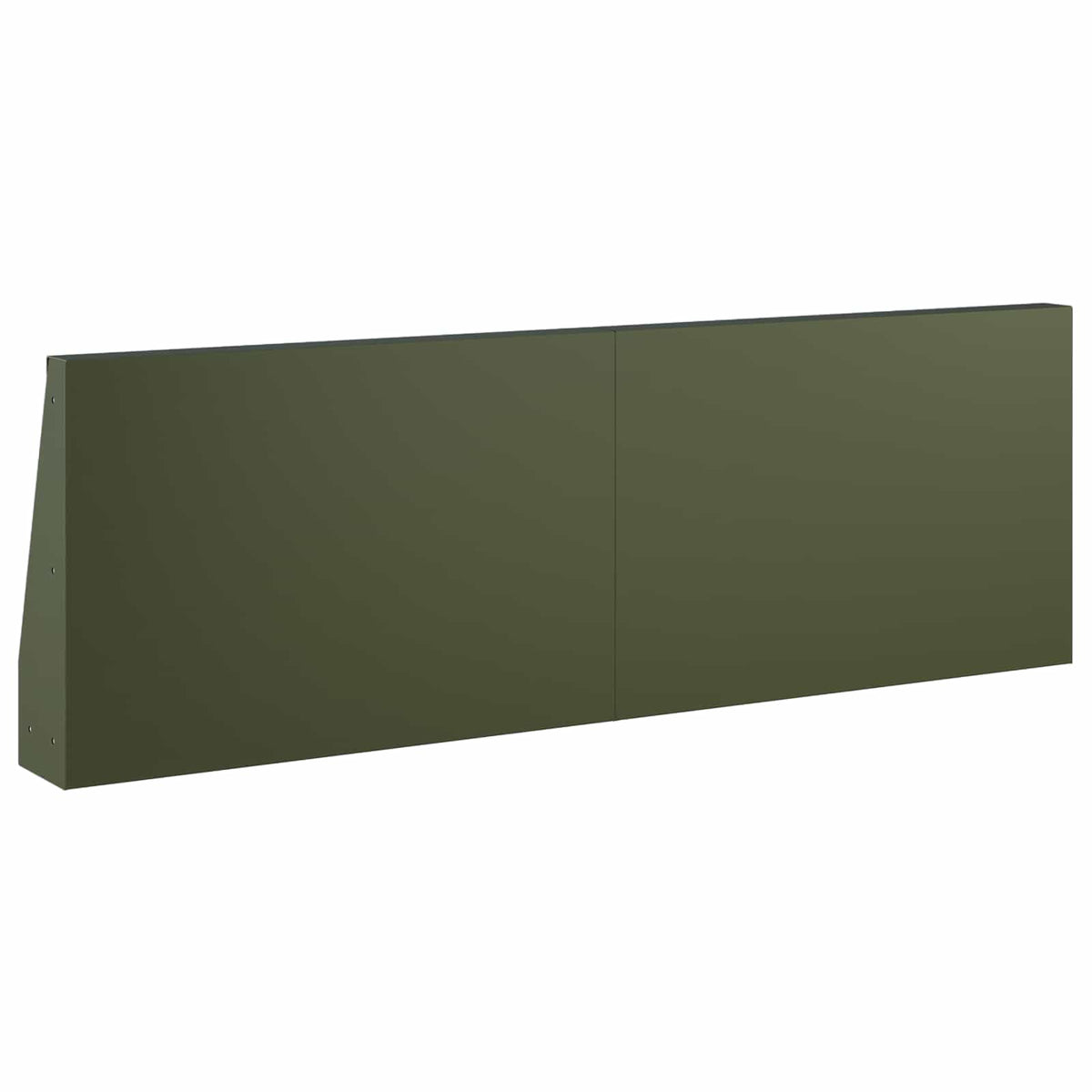Støttemur 2 stk. 60 x 12 x 40 cm Stål Olivengrøn