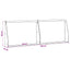 Støttemur 2 stk. 60 x 12 x 40 cm Galvaniseret stål Sølv