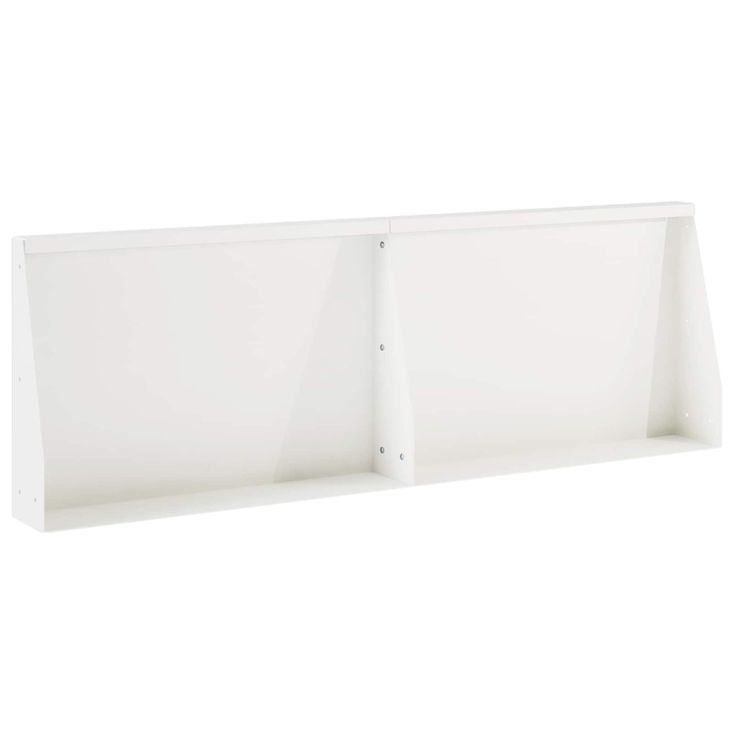 Støttemur 2 stk. 60 x 12 x 50 cm Stål Hvid