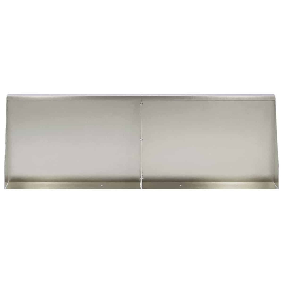 Støttemur 2 stk. 60 x 12 x 50 cm Rustfrit stål Sølv