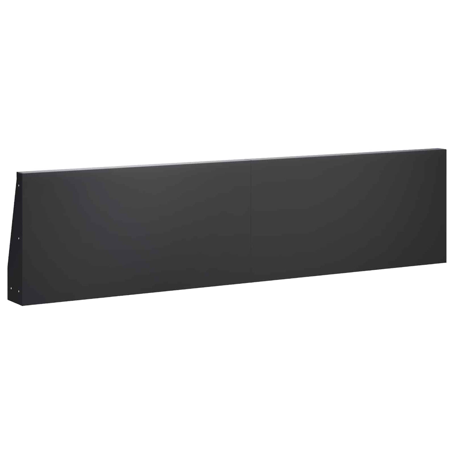 Støttemur 2 stk. 80 x 12 x 30 cm Stål Sort