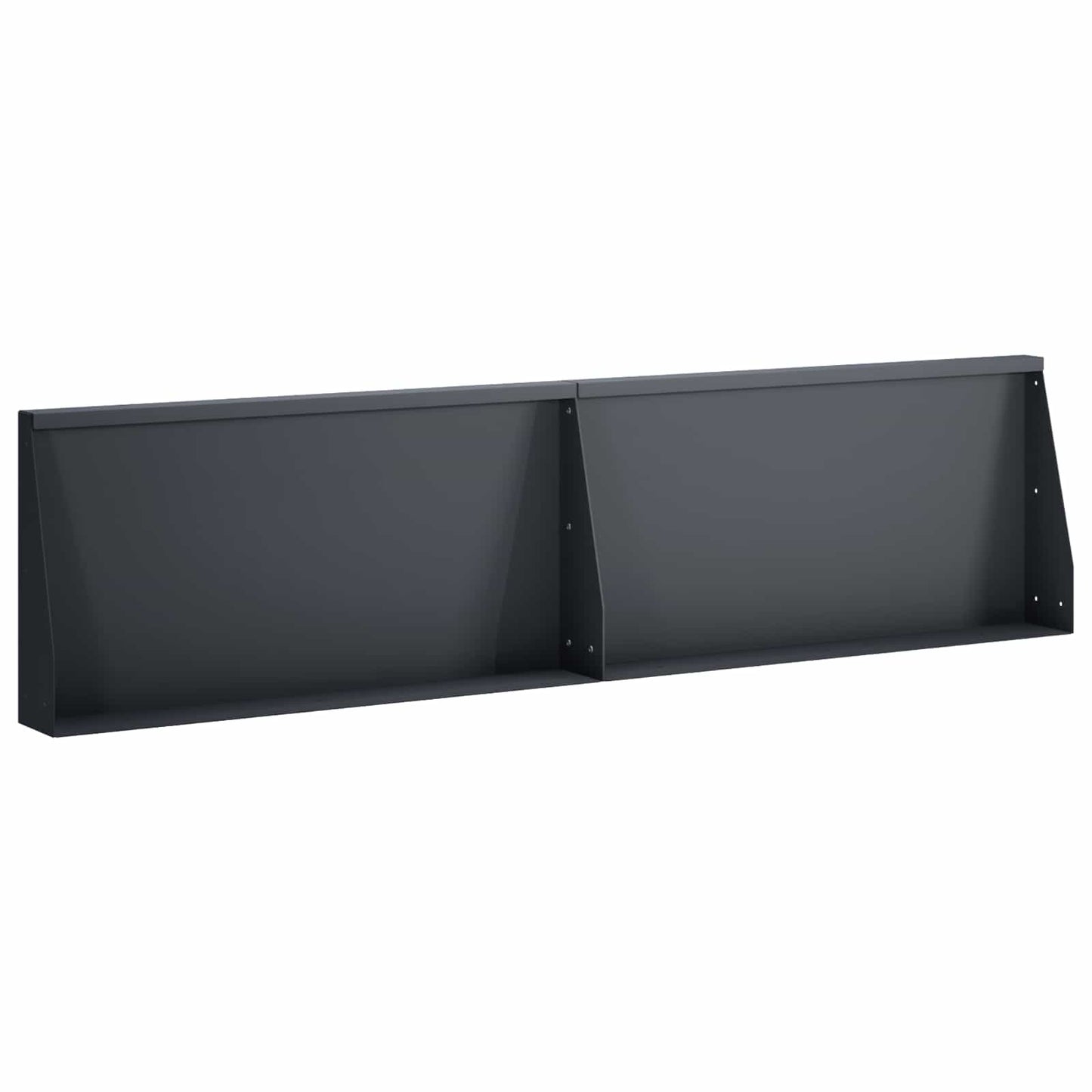 Støttemur 2 stk. 80 x 12 x 30 cm Stål Antracit