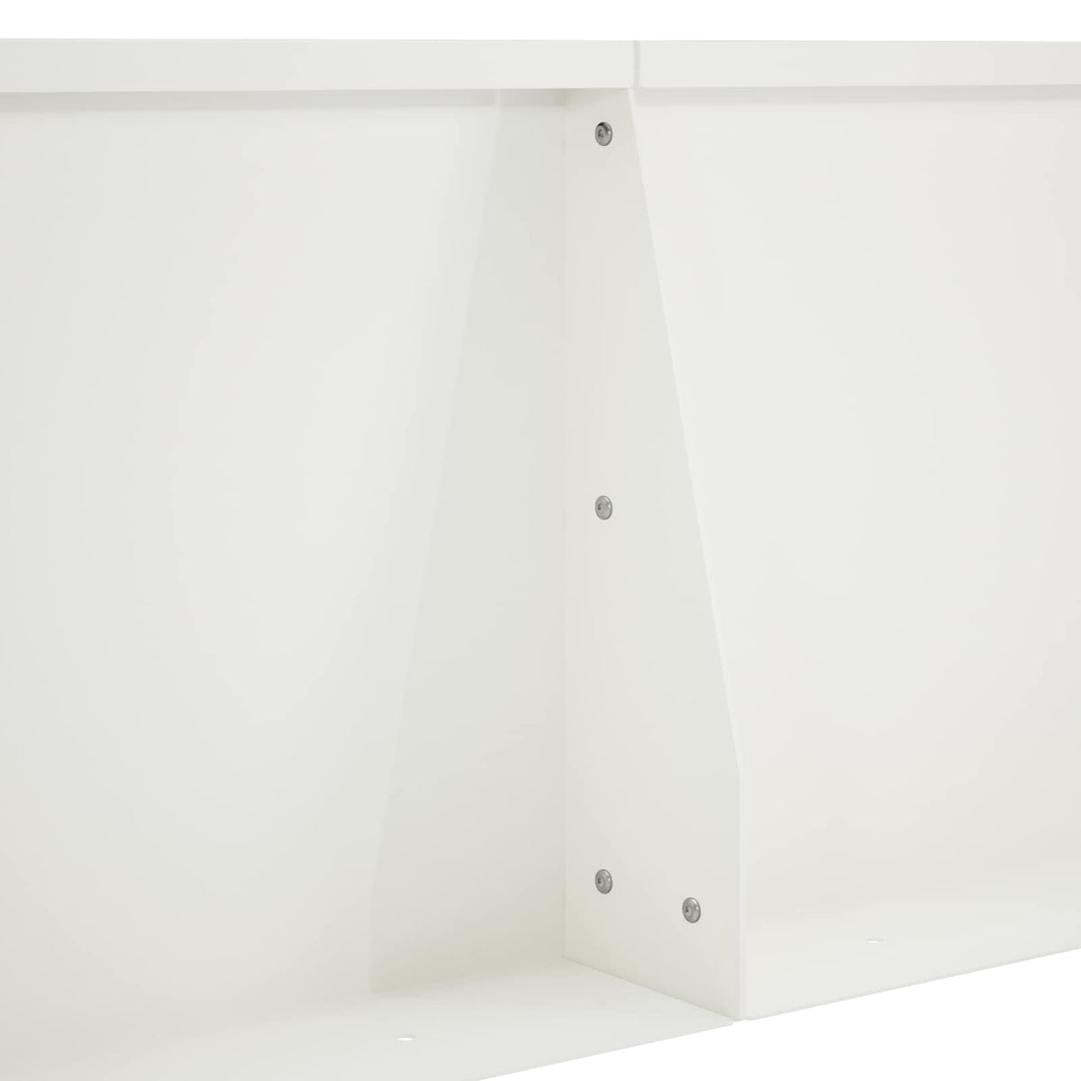 Støttemur 2 stk. 80 x 12 x 40 cm Stål Hvid