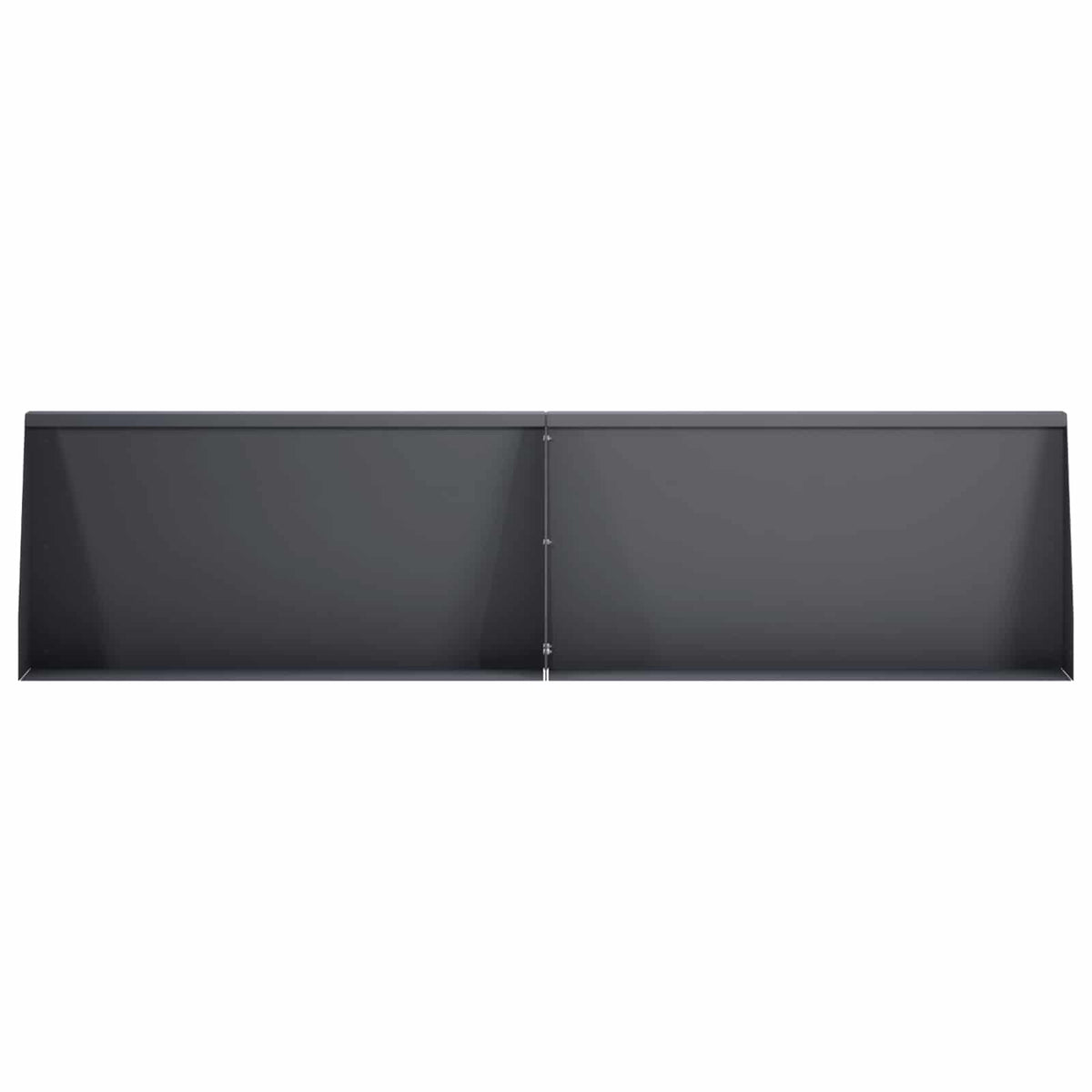 Støttemur 2 stk. 80 x 12 x 40 cm Stål Antracit