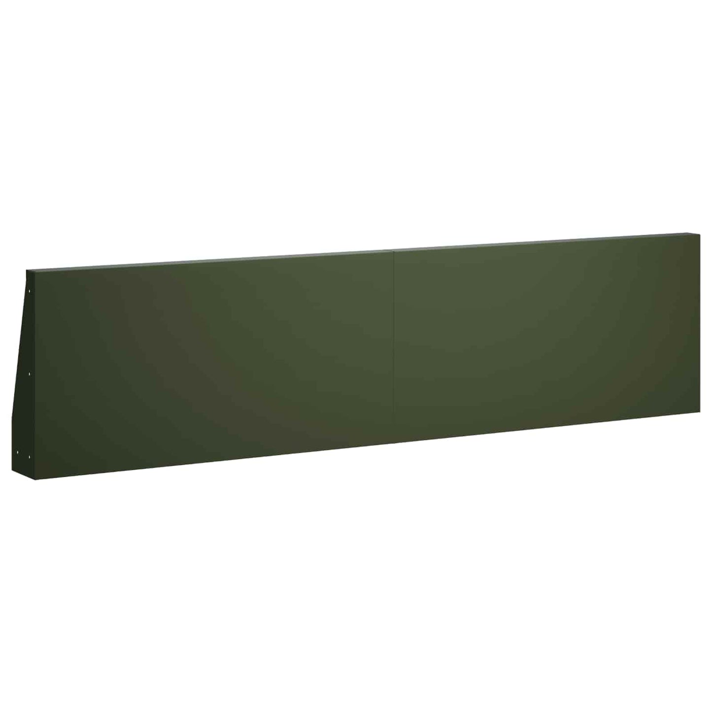 Støttemur 2 stk. 80 x 12 x 40 cm Stål Olivengrøn