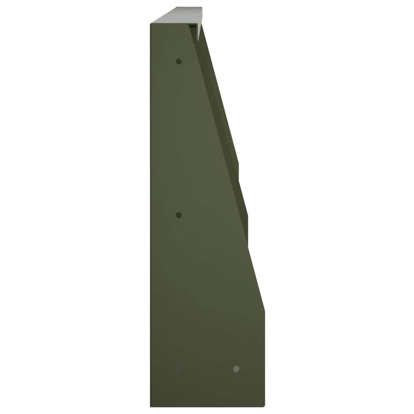 Støttemur 2 stk. 80 x 12 x 40 cm Stål Olivengrøn