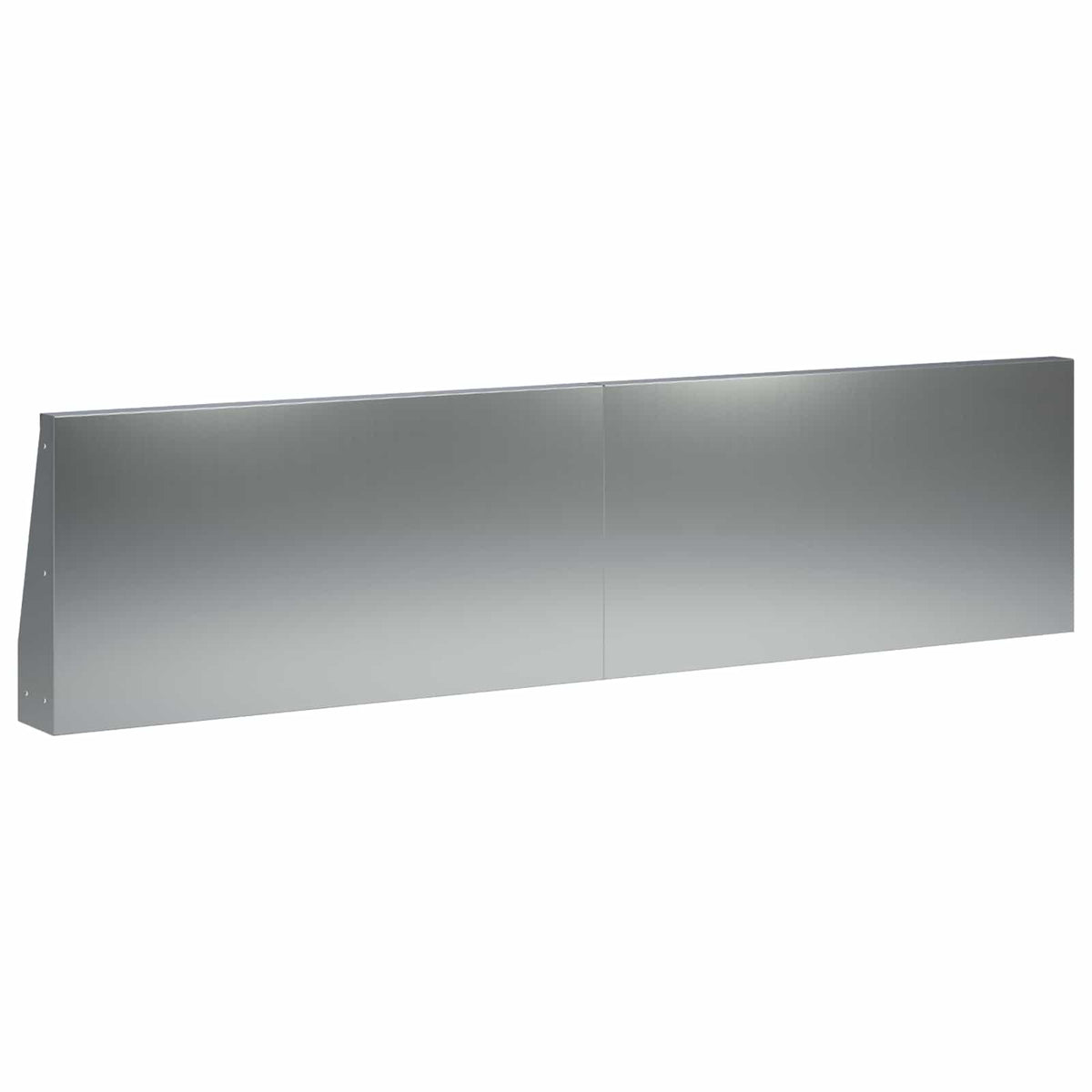 Støttemur 2 stk. 80 x 12 x 40 cm Galvaniseret stål Sølv