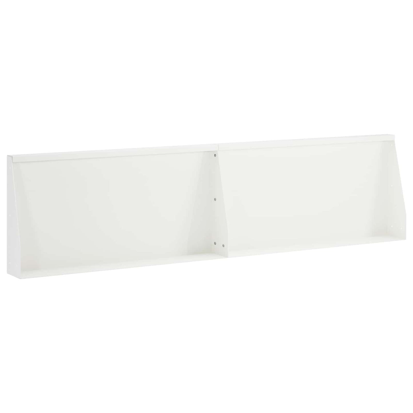 Støttemur 2 stk. 80 x 12 x 50 cm Stål Hvid