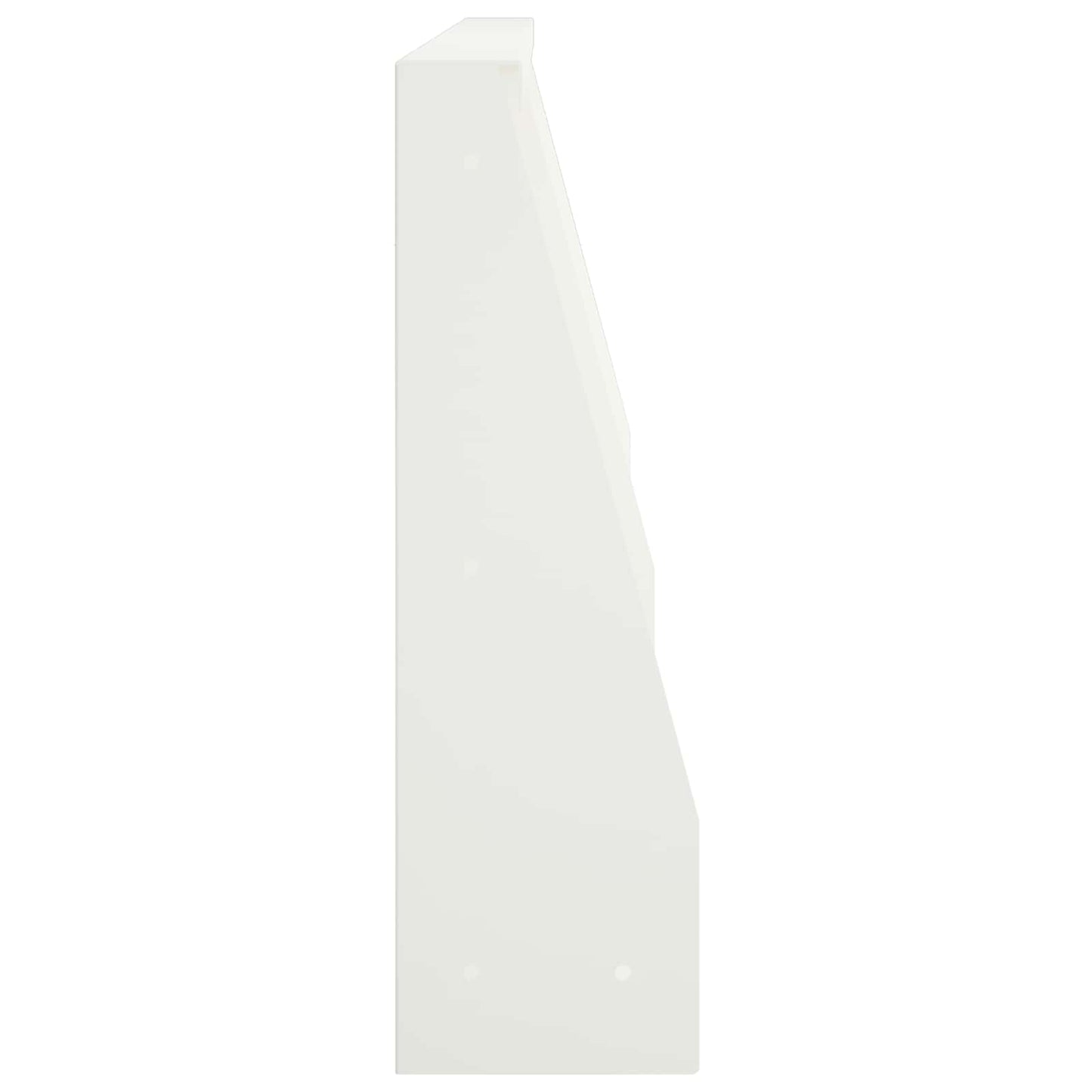 Støttemur 2 stk. 80 x 12 x 50 cm Stål Hvid