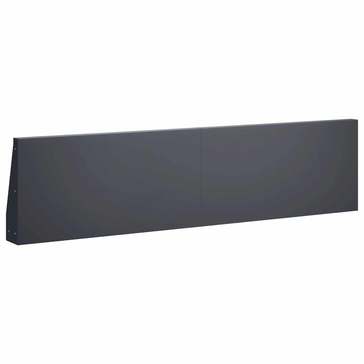 Støttemur 2 stk. 80 x 12 x 50 cm Stål Antracit
