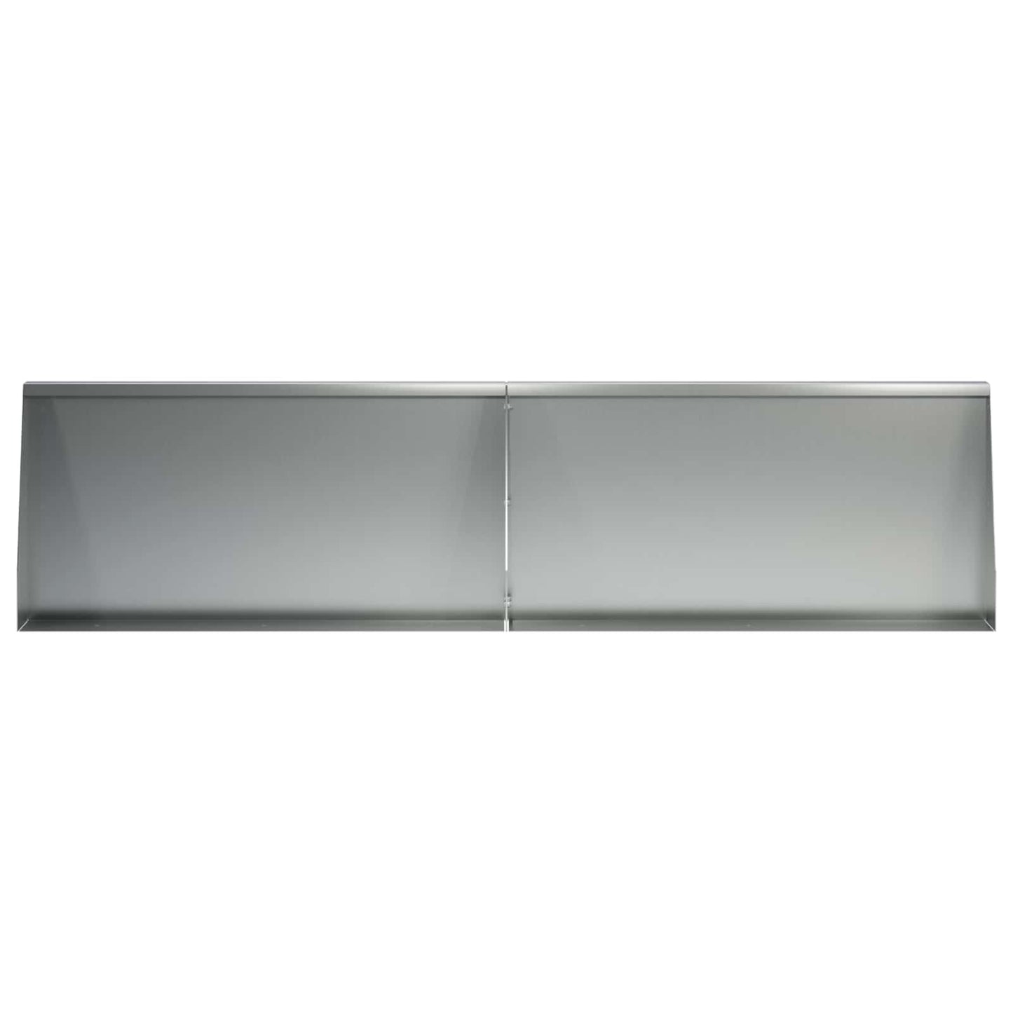 Støttemur 2 stk. 80 x 12 x 50 cm Galvaniseret stål Sølv