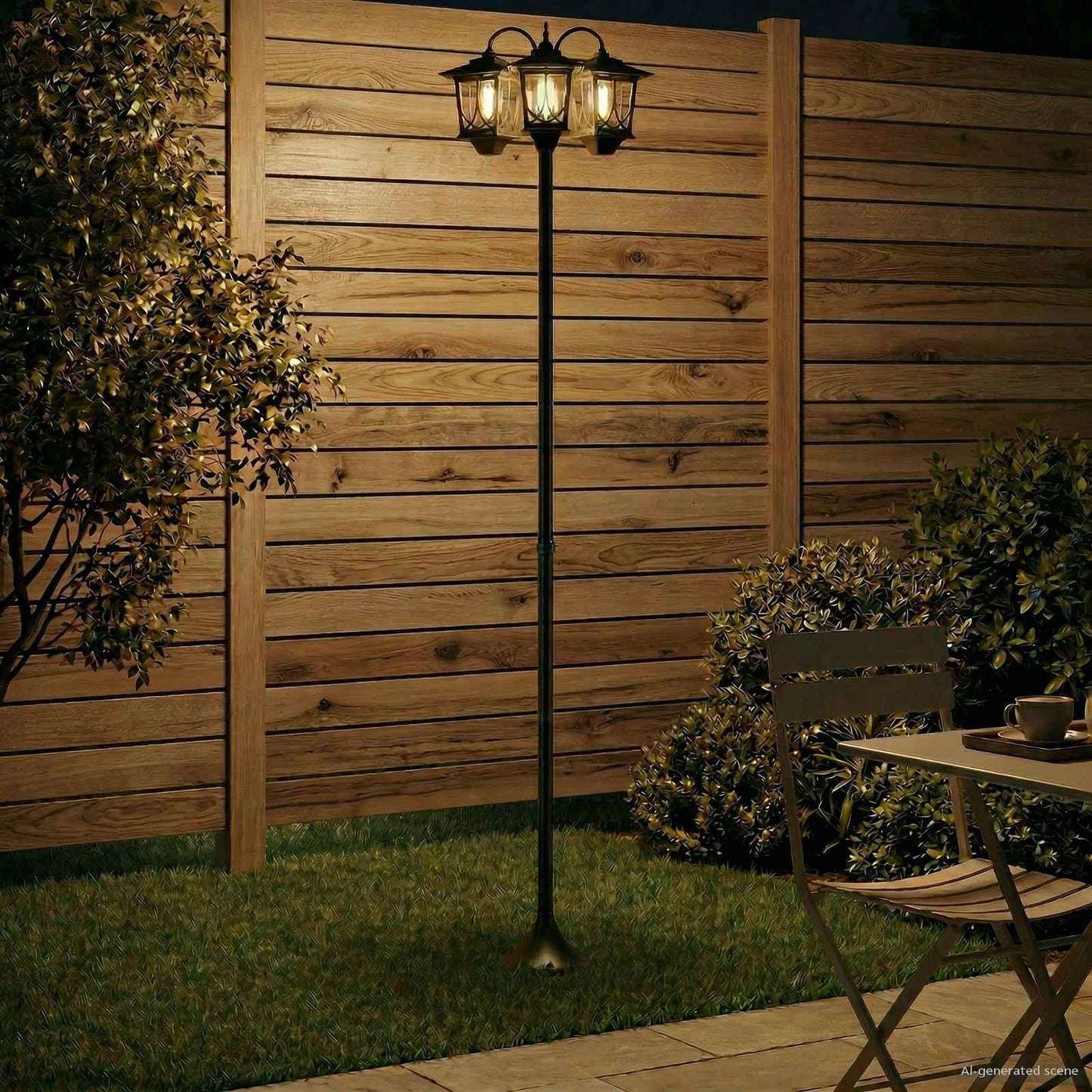 Udesolarlampe with LED Bulb Sort