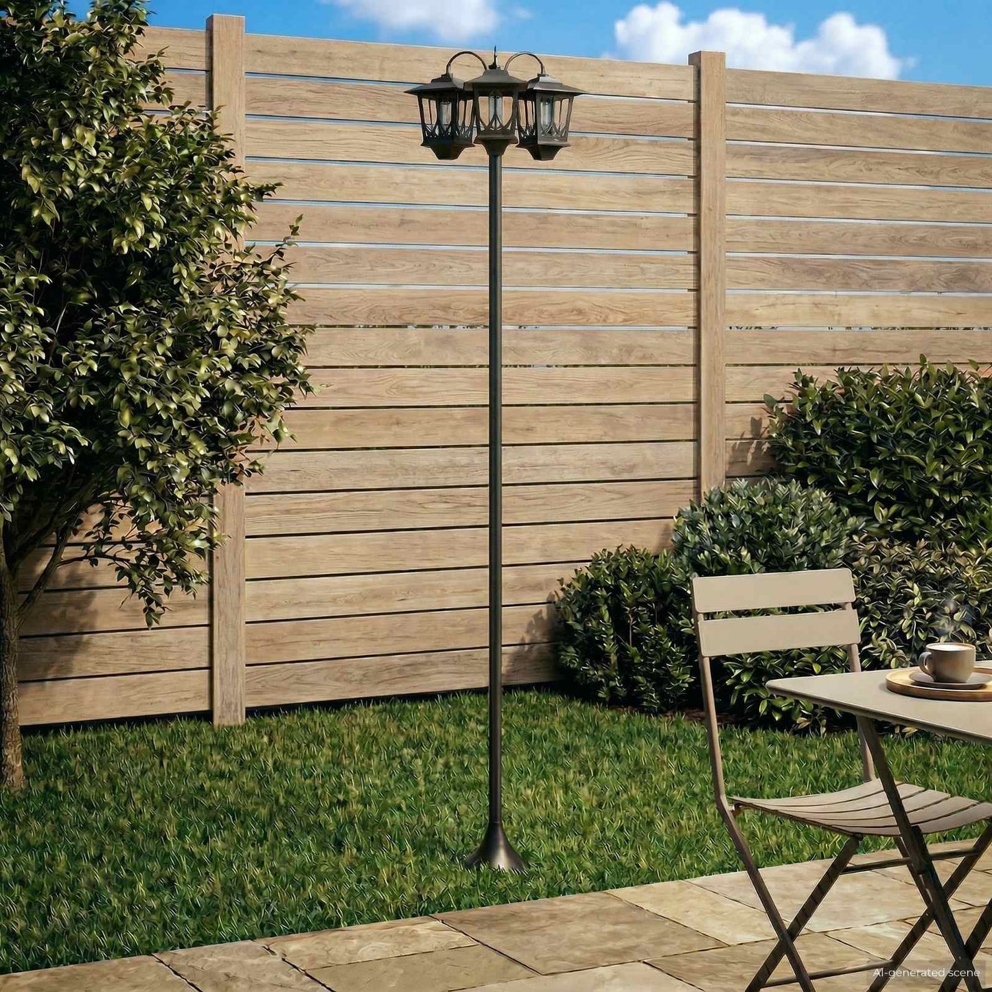 Udesolarlampe with LED Bulb Sort