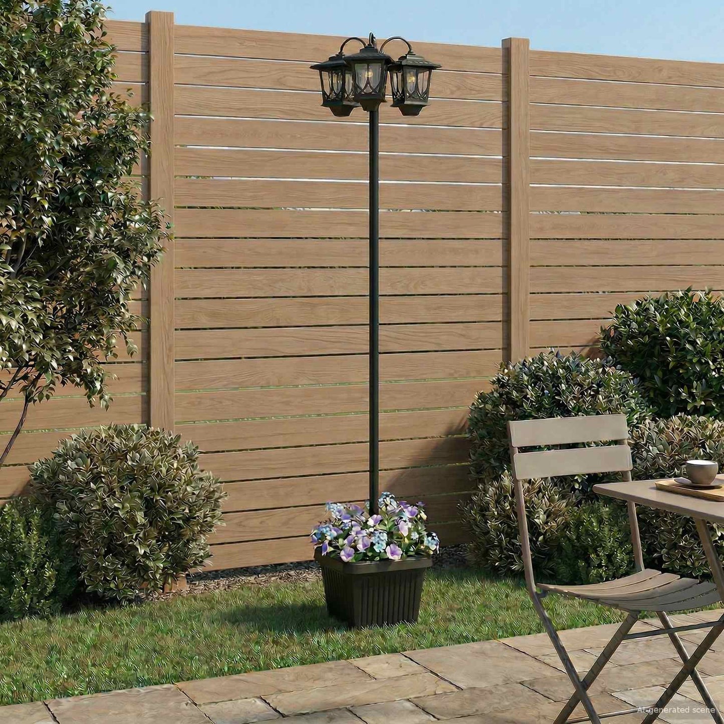 Udesolarlampe with LED Bulb Sort