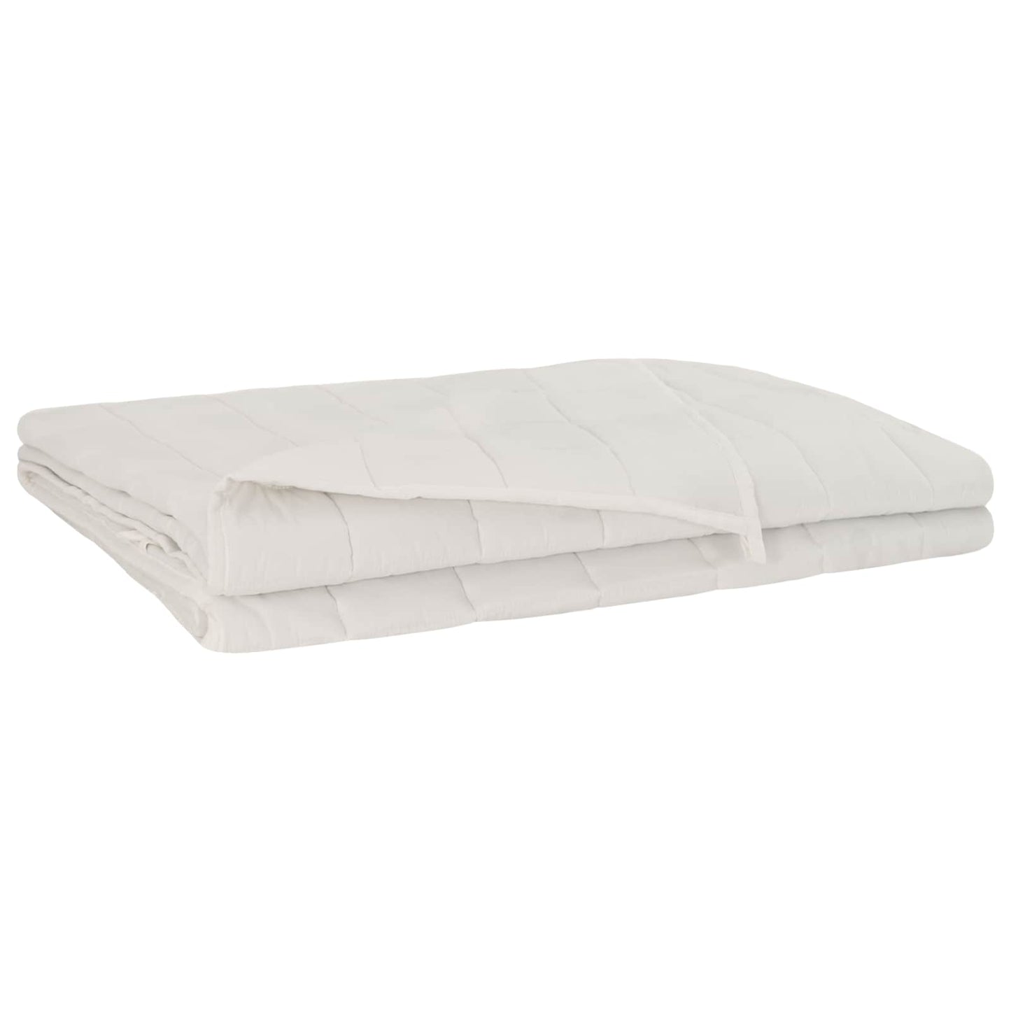 Vægtet tæppe Hvid 137 x 200 cm 10 kg 100% Bomuld 205T