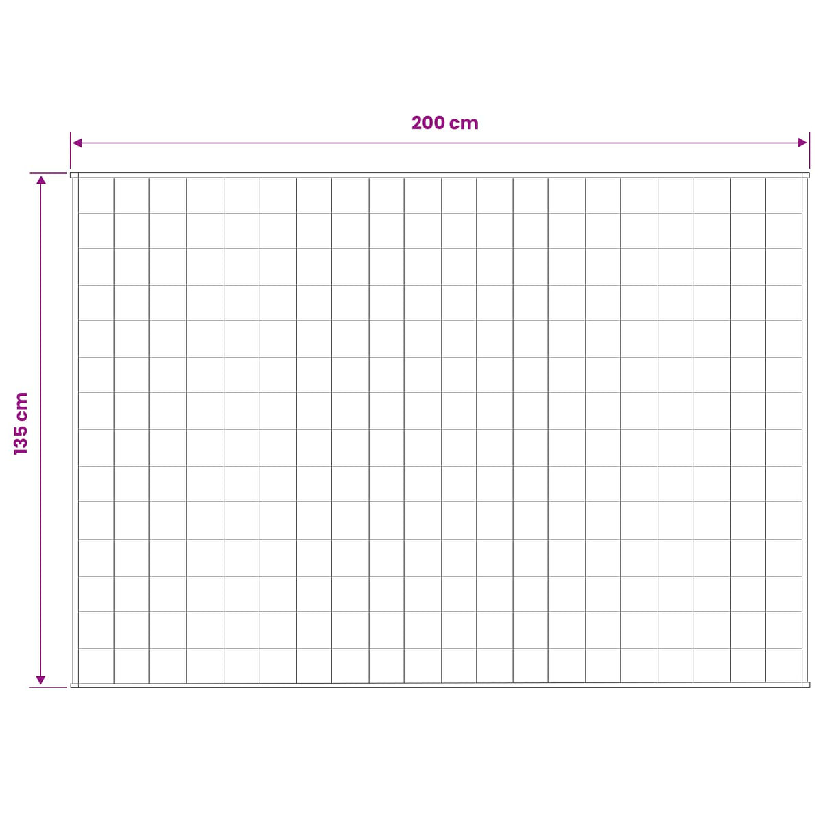 Vægtet tæppe Hvid 135 x 200 cm 10 kg 100% Bomuld 205T