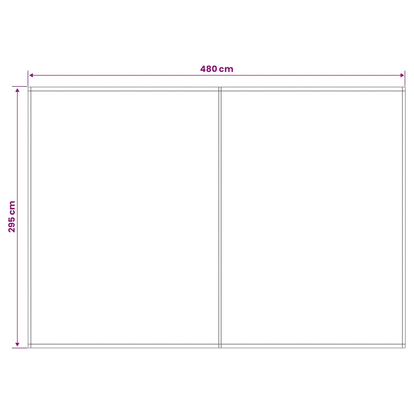 Reservedug til markise Blå og Orange 500 × 300 cm Polyester