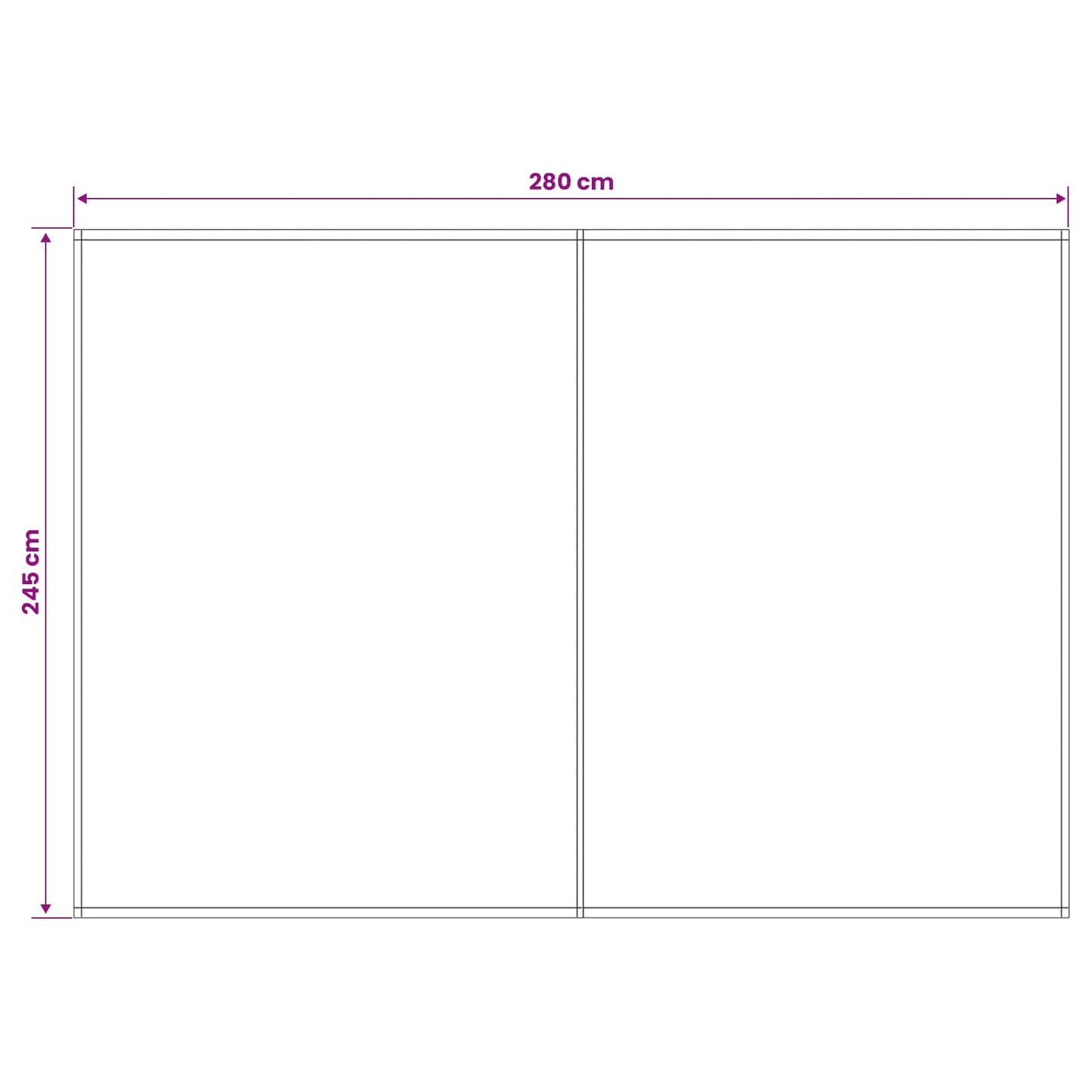 Reservedug til markise Grøn og Hvid 300 x 250 cm Polyester