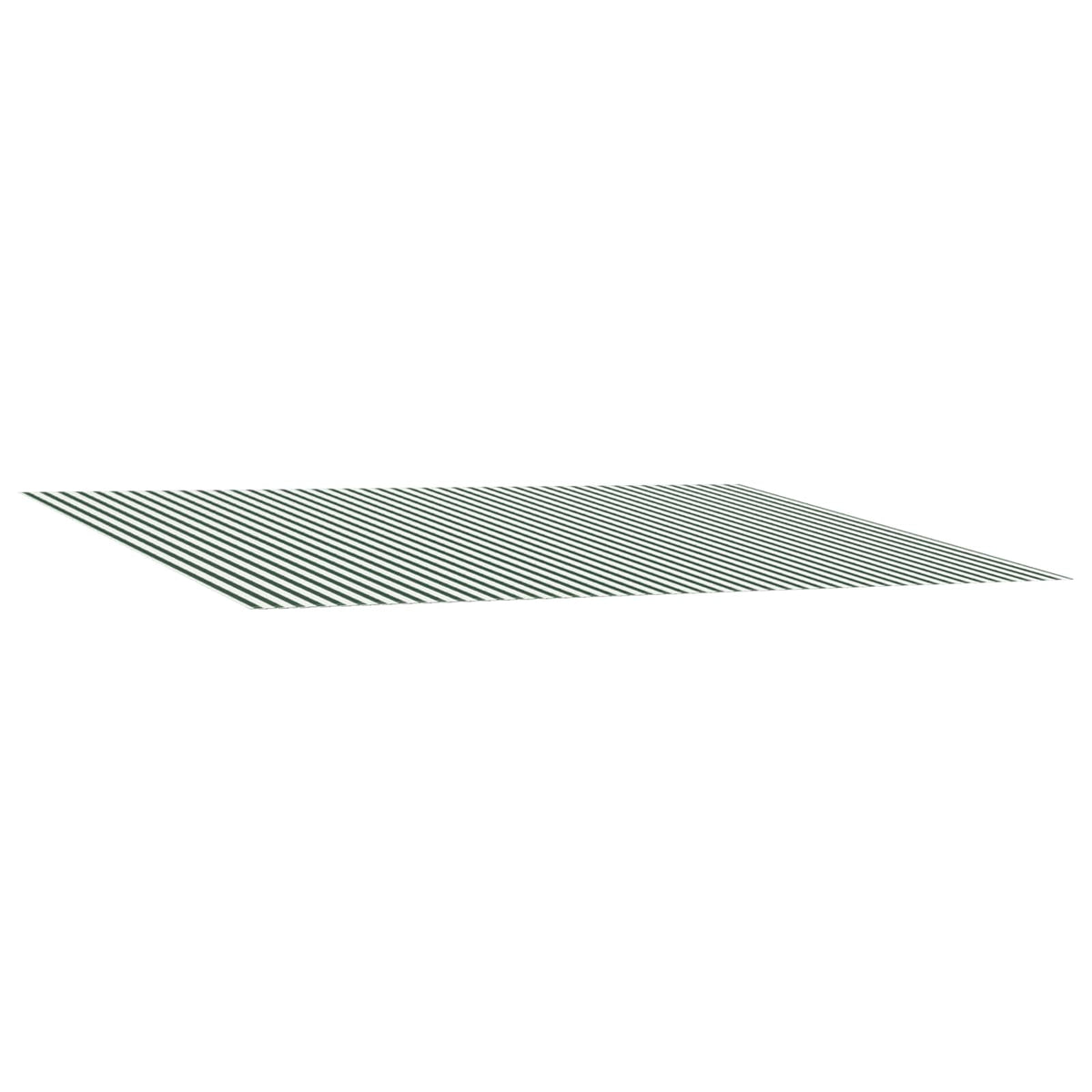Reservedug til markise Grøn og Hvid 400 × 300 cm Polyester