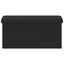 Foldbar opbevaringsbænk Sort 180 kg 80 L 77 x 38 x 38 cm PVC