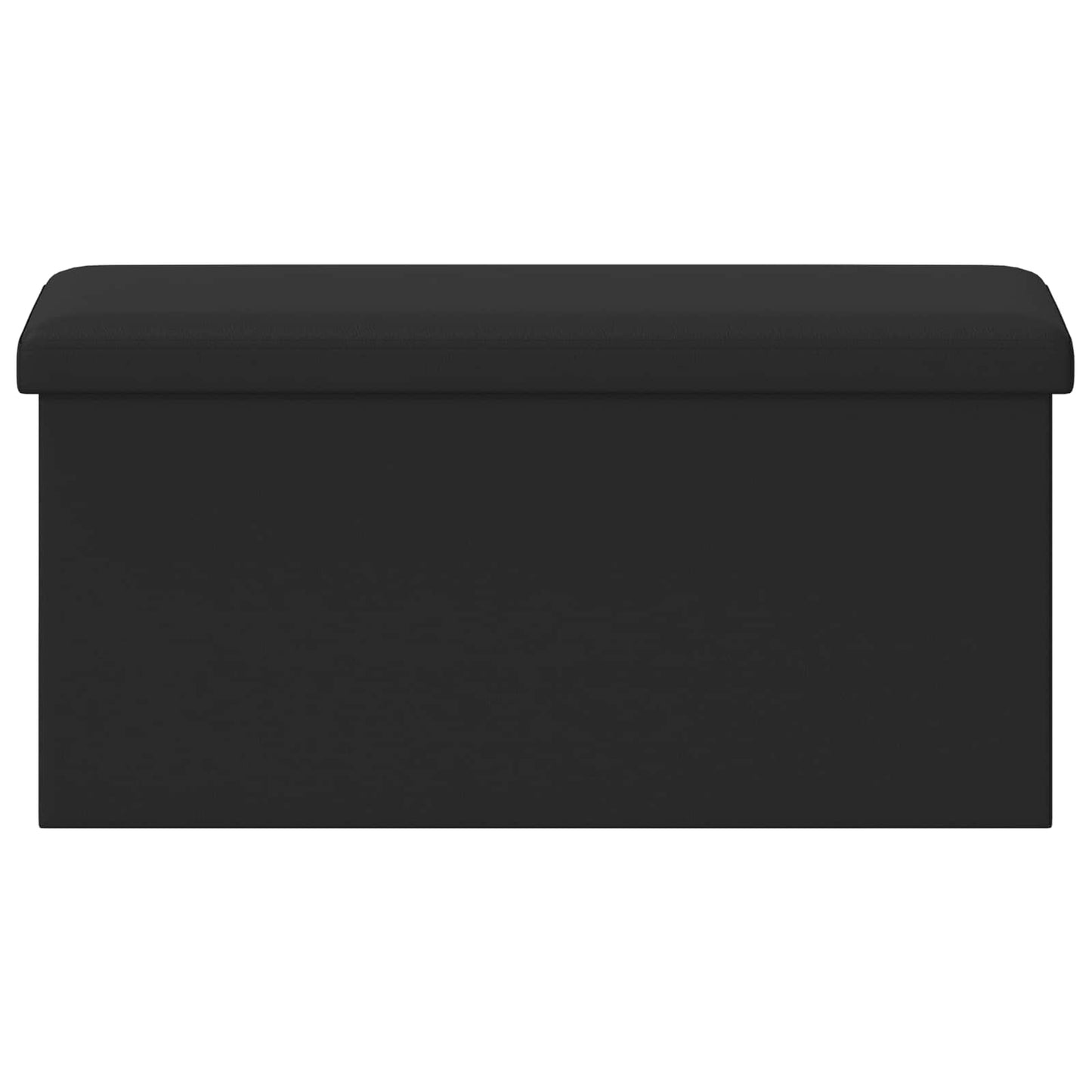 Foldbar opbevaringsbænk Sort 180 kg 80 L 77 x 38 x 38 cm PVC