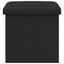 Foldbar opbevaringsbænk Sort 180 kg 80 L 77 x 38 x 38 cm PVC